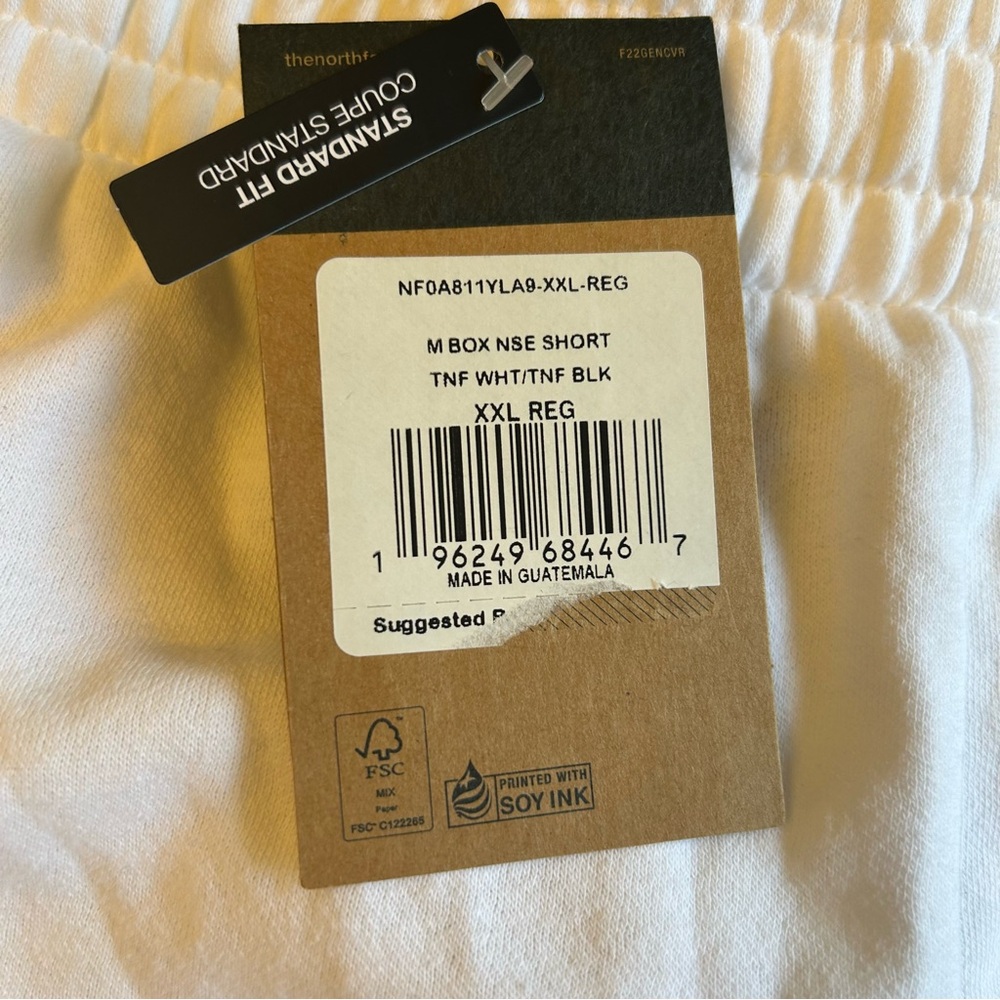 THE NORTH FACE Men's Box NSE Short, TNF White/TNF Black, XX-Large Regular New - Picture 5 of 7